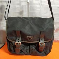 プラダ PRADA メッセンジャーバッグ ナイロン 黒 ブラック