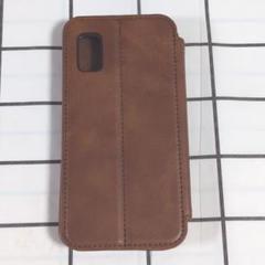 AQUOS Wish / Wish2 ケース 手帳型 カード収納 ブラウン