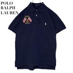 POLO RALPH LAUREN ポロシャツ 半袖 ポロベア 星条旗 刺繍ロゴ POLO RALPH LAUREN ポロ ラルフローレン Polo Ralph Lauren 刺繍