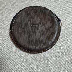 【ジャンク品】LOEWE ロエベ コインケース 丸型 ブラック ブラウン系