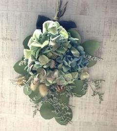 ドライフラワースワッグ◌ ͙❁˚紫陽花　ポポラス