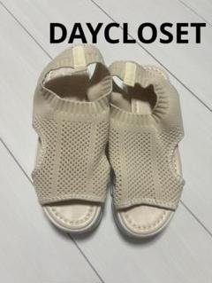 DAYCLOSET☆厚底スポーツメッシュサンダル プルストラップ