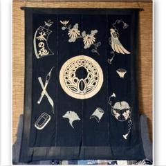 藍染　古布　タペストリー　壁飾り 大判 大判タペストリー 壁掛け 上り藤 藍染 古布 和布 - メルカリ