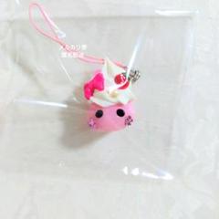 ほっぺちゃん 可愛いキャラクターストラップ チャーム ケーキデザイン 平成レトロ