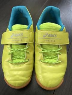 ASICS JUNIOLE シューズ イエロー/ブルー　19cm