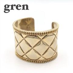 gren グリン メタルキルティング バングル J201045