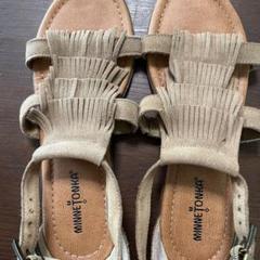 ★ミネトンカ★フリンジサンダル　25㎝ Minnetonka ミネトンカ フリンジ ストラップ ウェッジソール