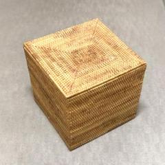 無印良品　ラタンバスケット蓋付き 3個セット オンライン ストア家具・インテリア - 無印良品ラタン蓋付き