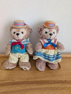 ダッフィー&シェリーメイ　ぬいぐるみバッジ ぬいば　2010　カンカン帽　夏