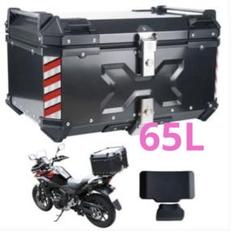 中古美品バイクリアボックス アルミトップケース (65L Black 黒) 楽天市場】アルミトップケース 65L 中型 リアボックス