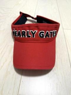 PEARLY GATES レッド バイザー