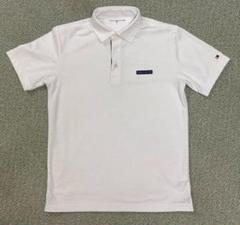 TOMMY HILFIGER ホワイト ポロシャツ ストライプ ディテール