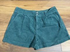 GAP コーデュロイ ショートパンツ タック グリーン 緑 1サイズ 1969