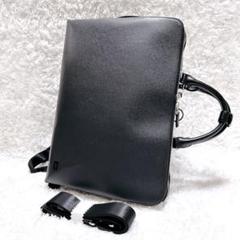 【美品】CK カルバン・クライン ビジネスバッグ 3way リュック　ブラック