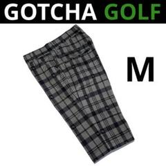 ガッチャゴルフ格子柄ストレッチハーフパンツ M