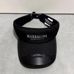 マーク＆ロナ MARK&LONA ロゴサンバイザー ホワイト 美品 マクロナ 美品】MARK & LONA マークアンドロナ ホワイト サンバイザー