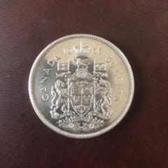 カナダ50セント銀貨　1872 1872 Canada 50 Cents Silver Holed Inverted A/V | eBay