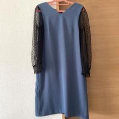 kaene ワンピース　結婚式　ドレス　ドット　リボン　カエン　お呼ばれドレス