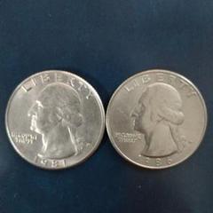 アメリカ銀貨　1986年　1983年　銀77%  銀90% アメリカコイン - 千葉スタンプコイン