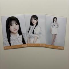乃木坂46 6期生 鈴木佑捺 生写真 私服 ビッグボウタイブラウス