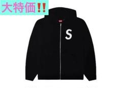 Supreme ブラック フルジップパーカー S刺繍 Supreme シュプリーム 2024AW S Logo Zip Up Hooded Sweatshirt