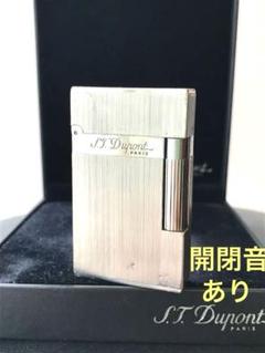 開閉音あり　高音　デュポン　ガスライター　シルバー　銀　ヘアライン　ライン２ デュポン ライター ライン2 良い音｜Yahoo!フリマ（旧PayPayフリマ）