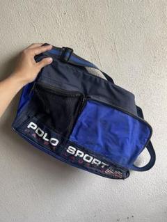 POLO SPORT デカロゴ ボストン ドラムバッグ　ビィンテージ　ネイビー POLO SPORT デカロゴ ボストン ドラムバッグ ビィンテージ