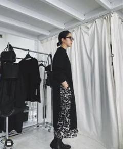RIM.ARK Long slit cut tops 新品　ブラック　リムアーク