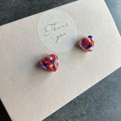 【再販】万博カラー　ピアス　♡no.13