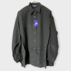 おすすめ！Jasmi シルク100% シアーシャツ ネイビー F 薄い 軽い