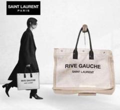 【SAINT LAURENT】サンローラン　リヴゴーシュ キャンバストートバッグ