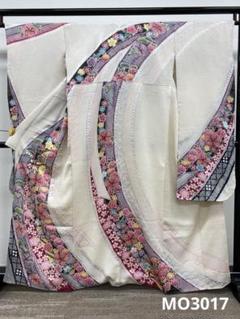 総絞り振袖 豪華 金彩 桜 ぼかし八掛 身丈159cm 撥水加工済