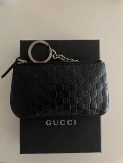 GUCCI ブラックレザー キーケース