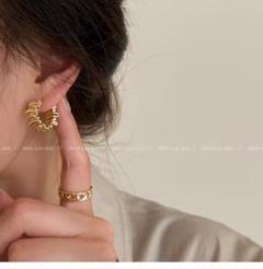 【数量限定】 ゴールド トレンド ピアス フープピアス 韓国 なみなみ