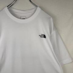 美品 ノースフェイス Tシャツ ホワイト バックロゴ L ビッグサイズ