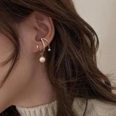 【数量限定】 ピアス フォーマル パール ゴールド レディース 韓国