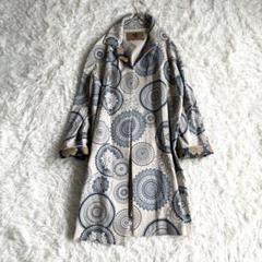 ★美品 MadameHiroko マダムヒロコ ボーダー柄 スプリングコート S ☆美品 MadameHiroko マダムヒロコ ボーダー柄 スプリングコート