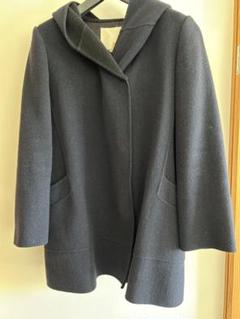 自由区 カシミヤ100% ショールカラー チェスターコート 38 グレー 自由区 カシミヤ100% ショールカラー チェスターコート 38