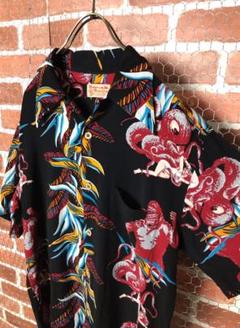 hawaiian ハワイアン ゴリラ マーメイド 総柄 奇抜 アロハシャツ