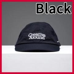 Alound ブラック コットンロゴキャップ　creative alound Alound ブラック コットンロゴキャップ creative alound - メルカリ