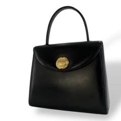 GIVENCHY ブラックレザーハンドバッグ　フォーマル ジバンシイ ハンドバッグ ボローディア ブラック レザー
