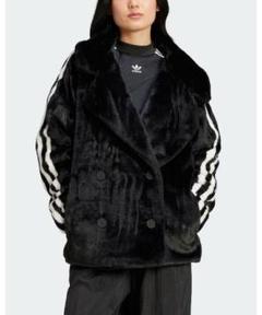 美品　adidas originals R.Y.Vブラックファーコート 2025年最新】adidas アディダス フェイクファーの人気アイテム