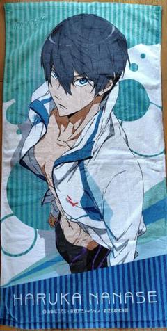 Free! 七瀬遙 くじ バスタオル 開封済み 中古品