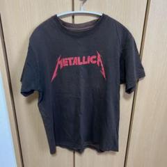 METALLICA ロゴ Tシャツ ダークブラウン　Mサイズ