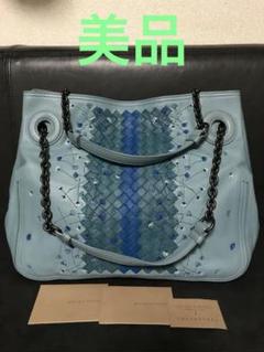 美品⭐︎ ボッテガヴェネタ イントレチャート チェーンショルダー トート フラワー