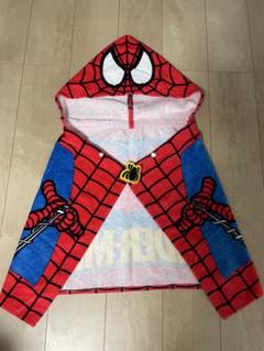 ユニバ スパイダーマン　フード付きタオル