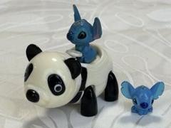 レア スティッチ パンダの乗り物キーホルダー ディズニー マスコット