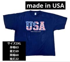 USA製 USA Tシャツ 2XL サイズ ネイビー
