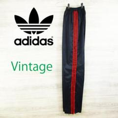 アディダス 80'sヴィンテージ＜フランス製 トラックパンツ＞MP0319s 80s ヴィンテージ adidas トラックパンツ S ネイビー 3本ライン