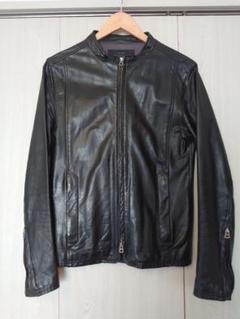 Shamaシャマ　シングルレザージャケット　ヌバック　　ベージュ　サイズ42 新しいスタンダードになりそうなshama（シャマ）のレザー